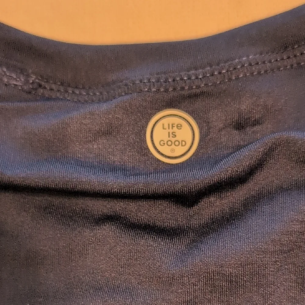 Life Is Good Navy Blue Rashguard Swim Shirt UPF Boys Size Large